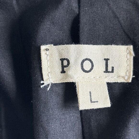 POL Oversized Plaid Long Blazer Heavy Tweed Plaid Blazer Jacket Size Large - Picture 7 of 11